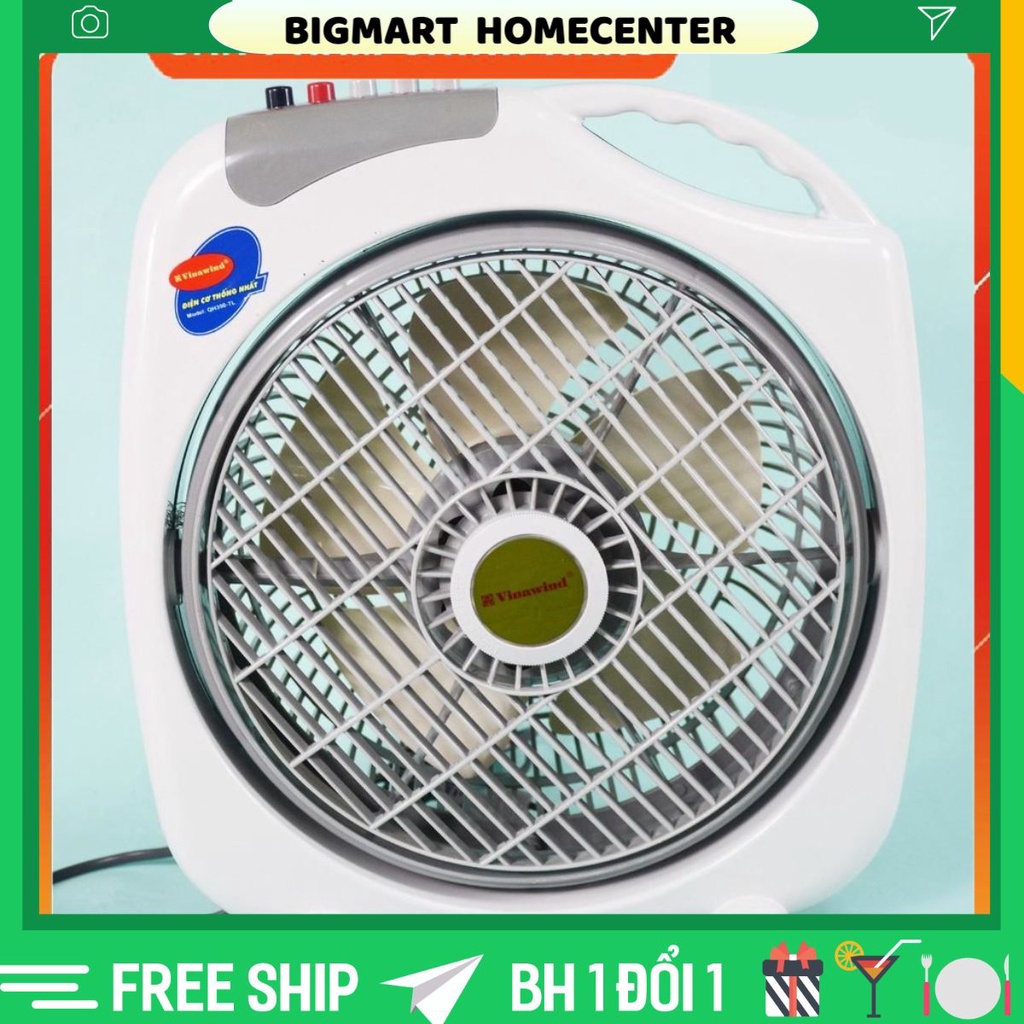 Quạt hộp - Quạt tản cánh điện cơ THống Nhất Vinawin QH-300/350LP Chính Hãng Tự Ngắt Khi Đổ