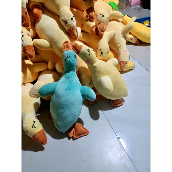 Gối ôm con vịt, gấu bông con vịt trầm cảm, vịt vàng thú bông size 45cm
