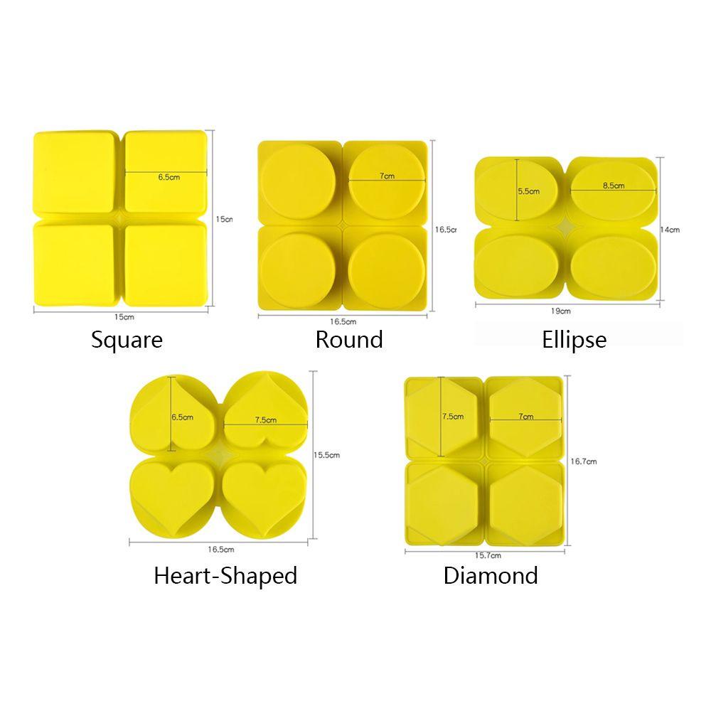 Khuôn Silicone Làm Xà Phòng Handmade 3D 4 Ngăn Hình Bàn Chân Em Bé