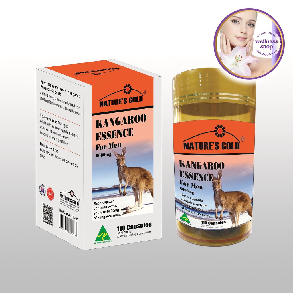 Viên uống tăng cường sinh lý nam - Kangaroo Essence For Men 6000mg (30 viên, 110 viên) - Úc