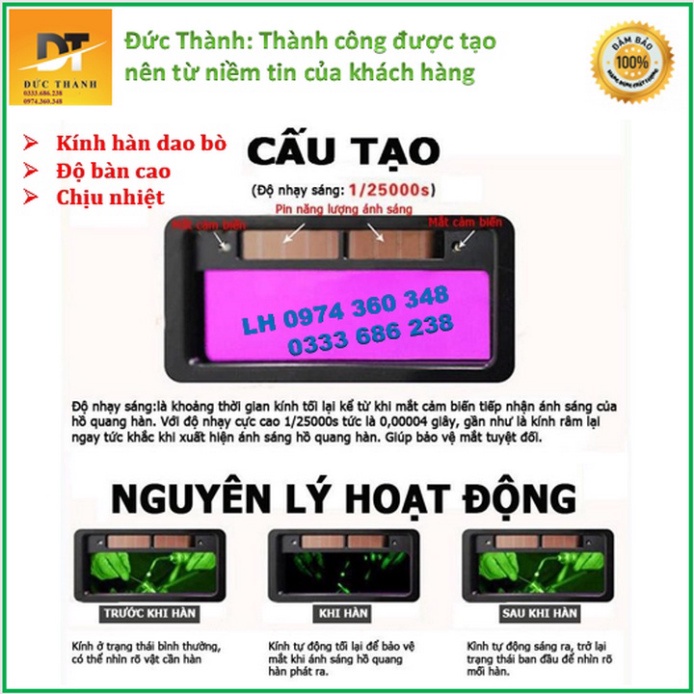 Siêu hot Kính hàn điện tử KH03. Bảo hành 6 tháng