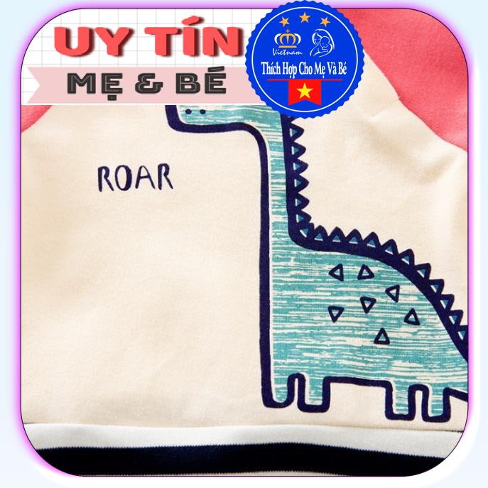 BodySuit giáng sinh noel cho bé,áo liền quần dễ thương dài tay kiểu khủng long tím đỏ (2356),cotton 100%,Aiueo Nhật.