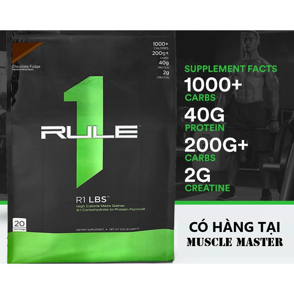 Thực Phẩm Bổ Sung Dinh Dưỡng Rule 1 Mass LBS 5.4Kg 12Lbs