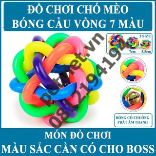 Bóng đồ chơi cho chó - 7 màu có chuông