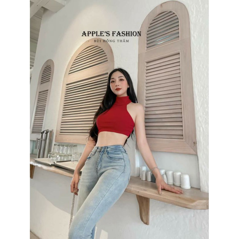 Quần jeans loe xanh đậm- nhạt
