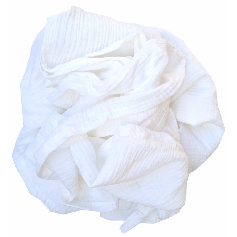 Chăn Quấn Em Bé Bằng Cotton 2 Lớp Mềm Mại 120x120cm Màu Trơn Xinh Xắn