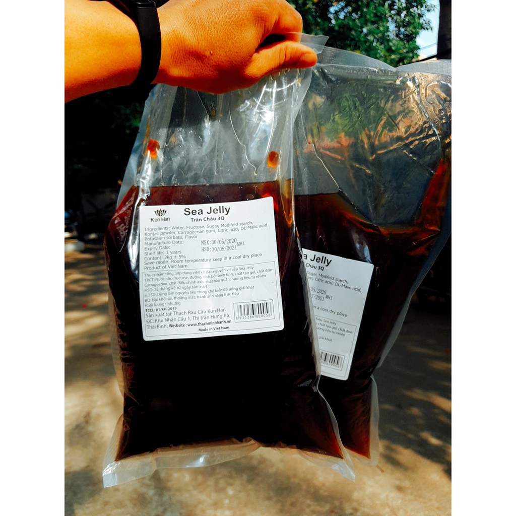 Thạch 3Q trắng gói 2kg - SEA JELY / EURODELI / DIAMOND / WINGS