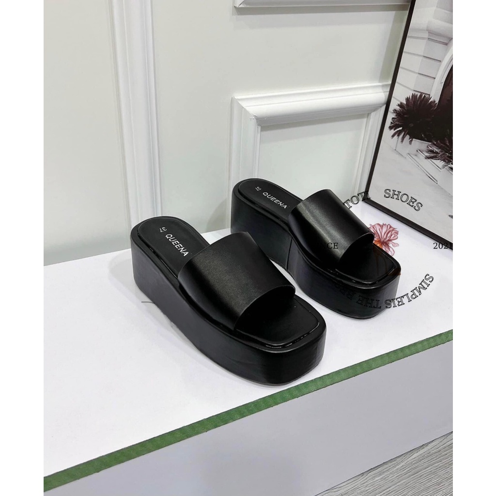 DÉP NỮ TOTIIE SHOES - DÉP XUỒNG THỜI TRANG QUAI NGANG TRƠN BẢN TO ĐẾ BẰNG HIỆN ĐẠI D2206040