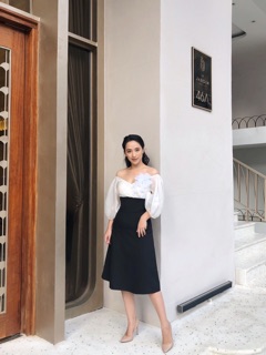 Hoa cúc cánh rơi h’allure cài áo cao cấp