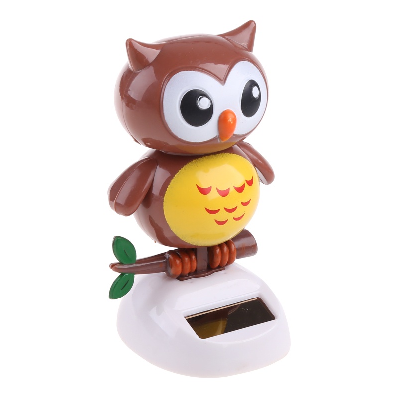 Mô Hình Chim Cú Hoạt Hình Bằng Năng Lượng Mặt Trời 5 &quot;Trang Trí Xe Hơi