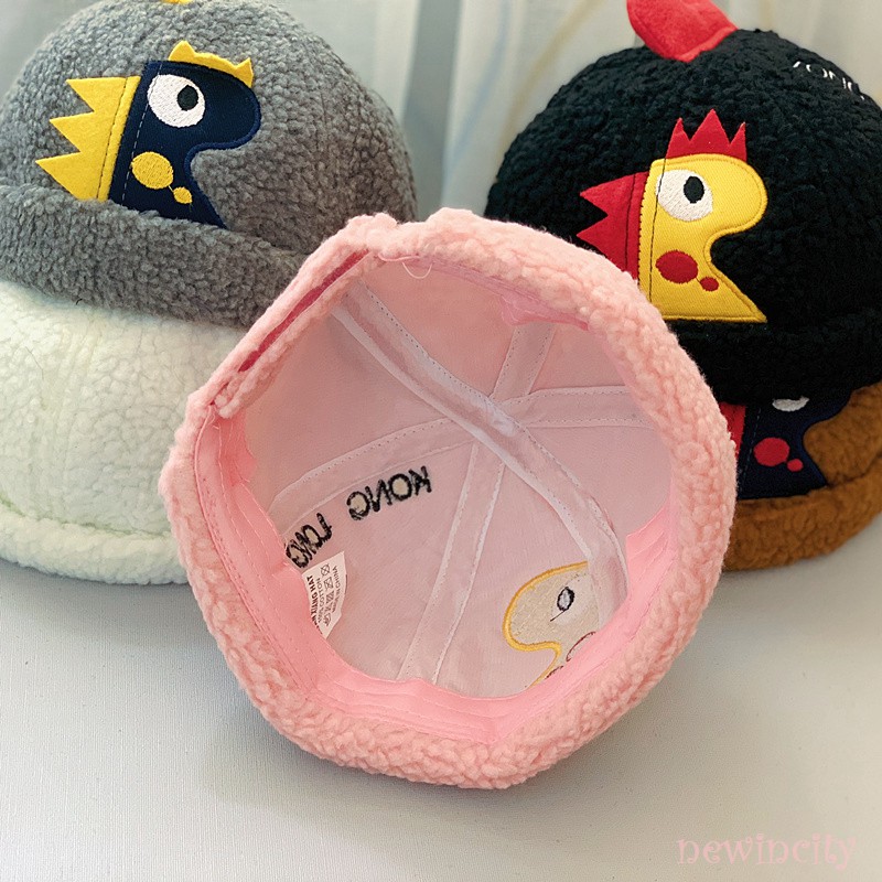 Nón trùm đầu họa tiết khủng long phong cách Hàn Quốc xinh xắn cho bé