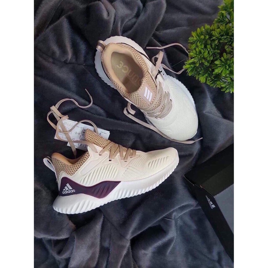 ⚡️ ⚡️  Giày Alphabounce màu kem gót tím HOT