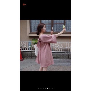 Váy nữ cột nơ sau lưng minaco