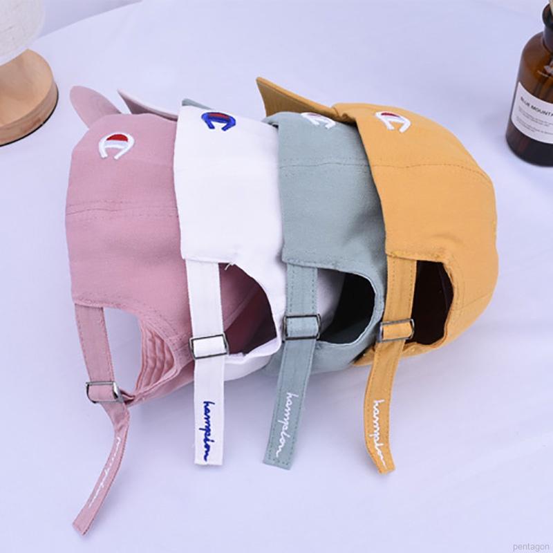 Mũ lưỡi trai che nắng thêu chữ thời trang năng động cho bé