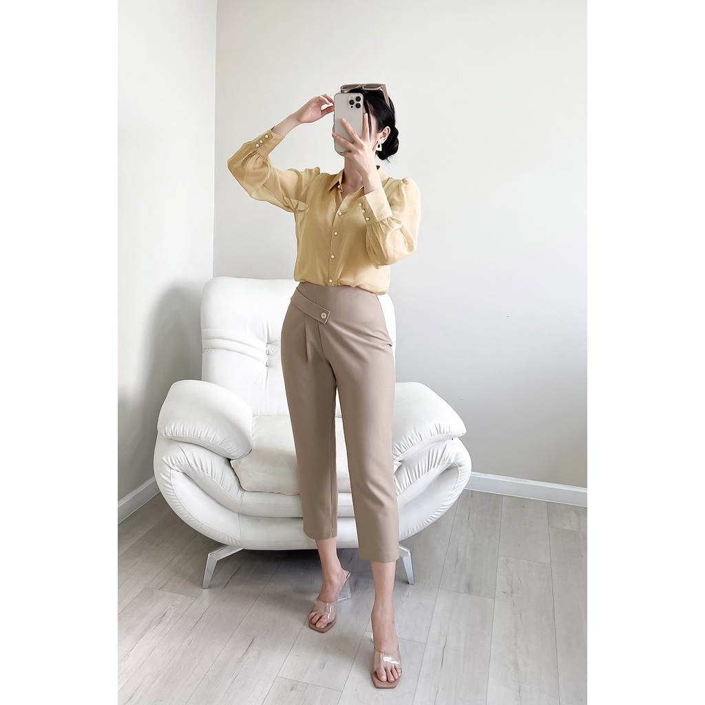 Quần Baggy Cá Lệch Vienne Tran V64T20Q006
