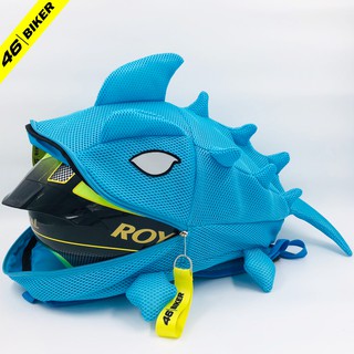 BALO KHỦNG LONG MÀU XANH DƯƠNG NHẠT CỠ TRUNG SIÊU XINH