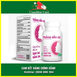✅chính hãng - viên uống trắng bền az - sáng da, mờ nếp nhăn