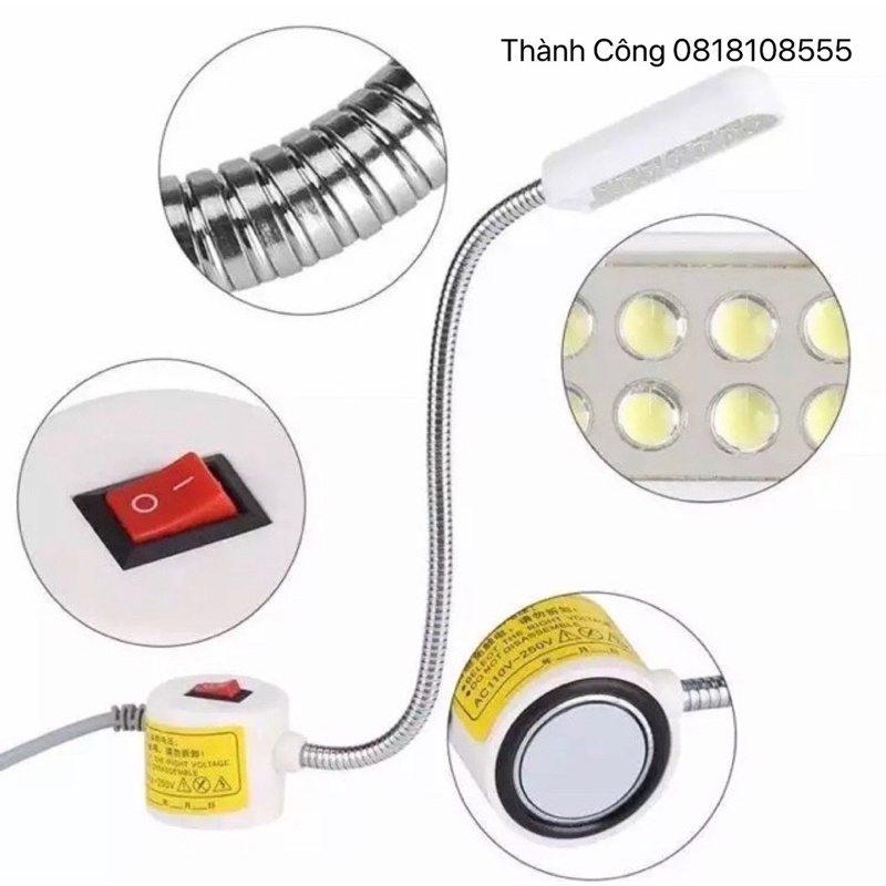 Đèn Led Juki 20 bóng. Đèn cần 20 bóng led. Ánh sáng trắng. Nam Châm hút chắc chắn