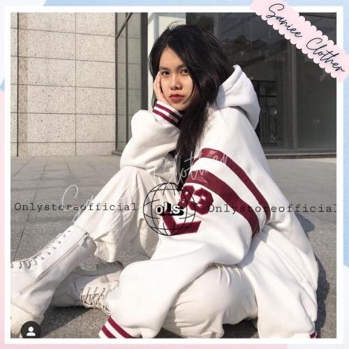 Áo khoác bomber unisex áo varsity jacket nam nữ chất nỉ cúc bấm LB 93 streetstyle Saniee Clother