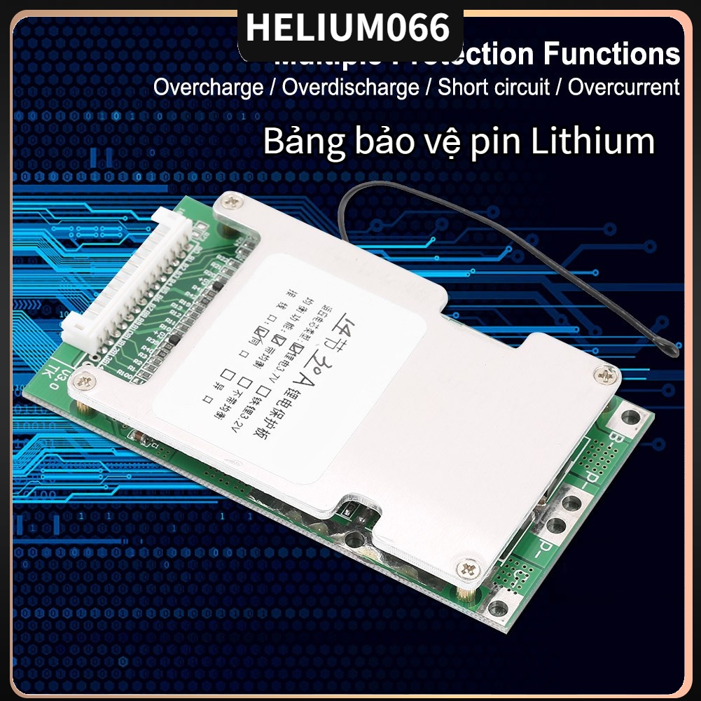 Bảng mạch bảo vệ pin Lithium BMS PCB cân bằng sạc bảo vệ quá dòng/ quá tải/ ngắn mạch 14S 50V 30A