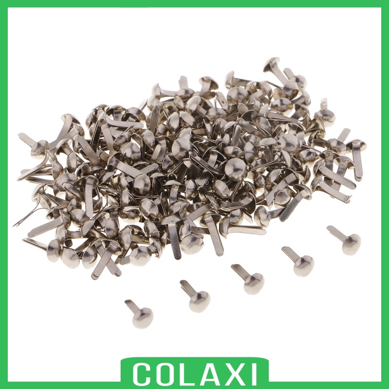 Set 200 Nút Cài Đầu Tròn Bằng Kim Loại Nhiều Màu Sắc Dùng Trang Trí Sổ Tay DIY