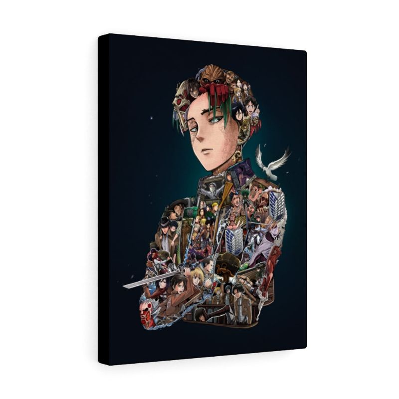 Canvas Levi bản màu - Attack on titan - Shingeki no Kyojin - Tranh treo tường trang trí decor