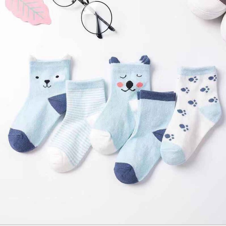 Đôi Vớ Sanlutoz Kiểu Dáng Dễ Thương Dành Cho Bé Sơ Sinh ( Họa Tiết Giao Ngẫu Nhiên )