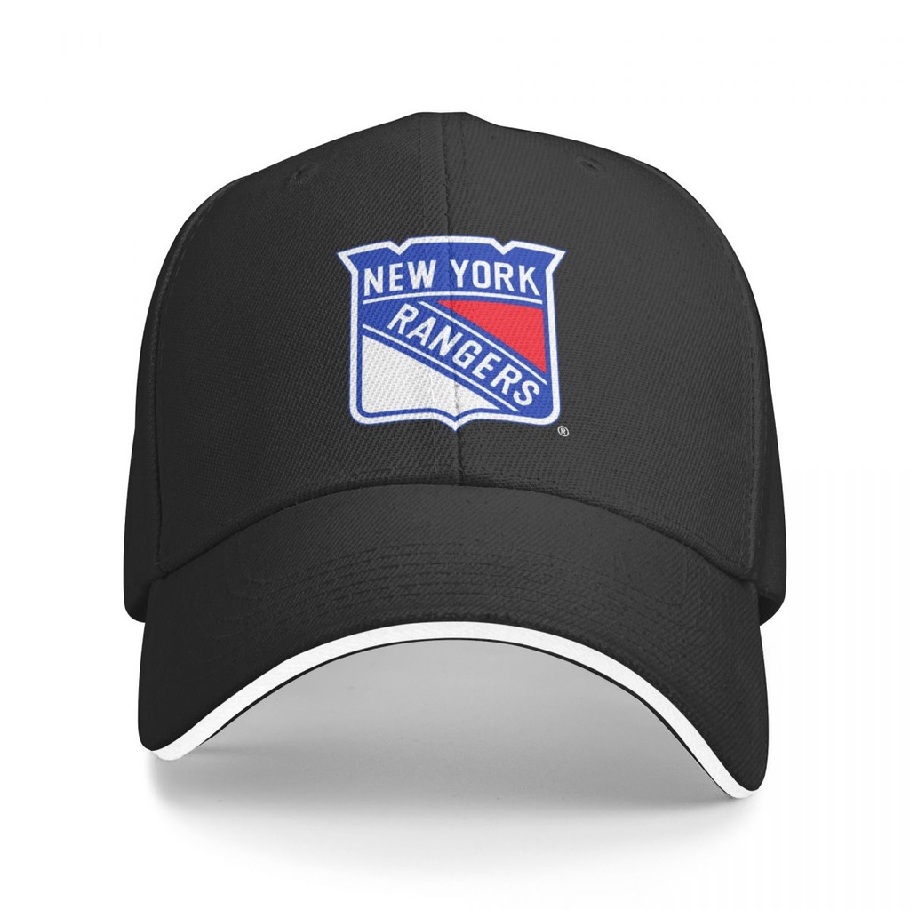 New York Rangers Logo NHL Mũ Bóng Chày Unisex Chất Lượng Polyester Mũ Nam Nữ Golf Chạy Chống Nắng Mũ