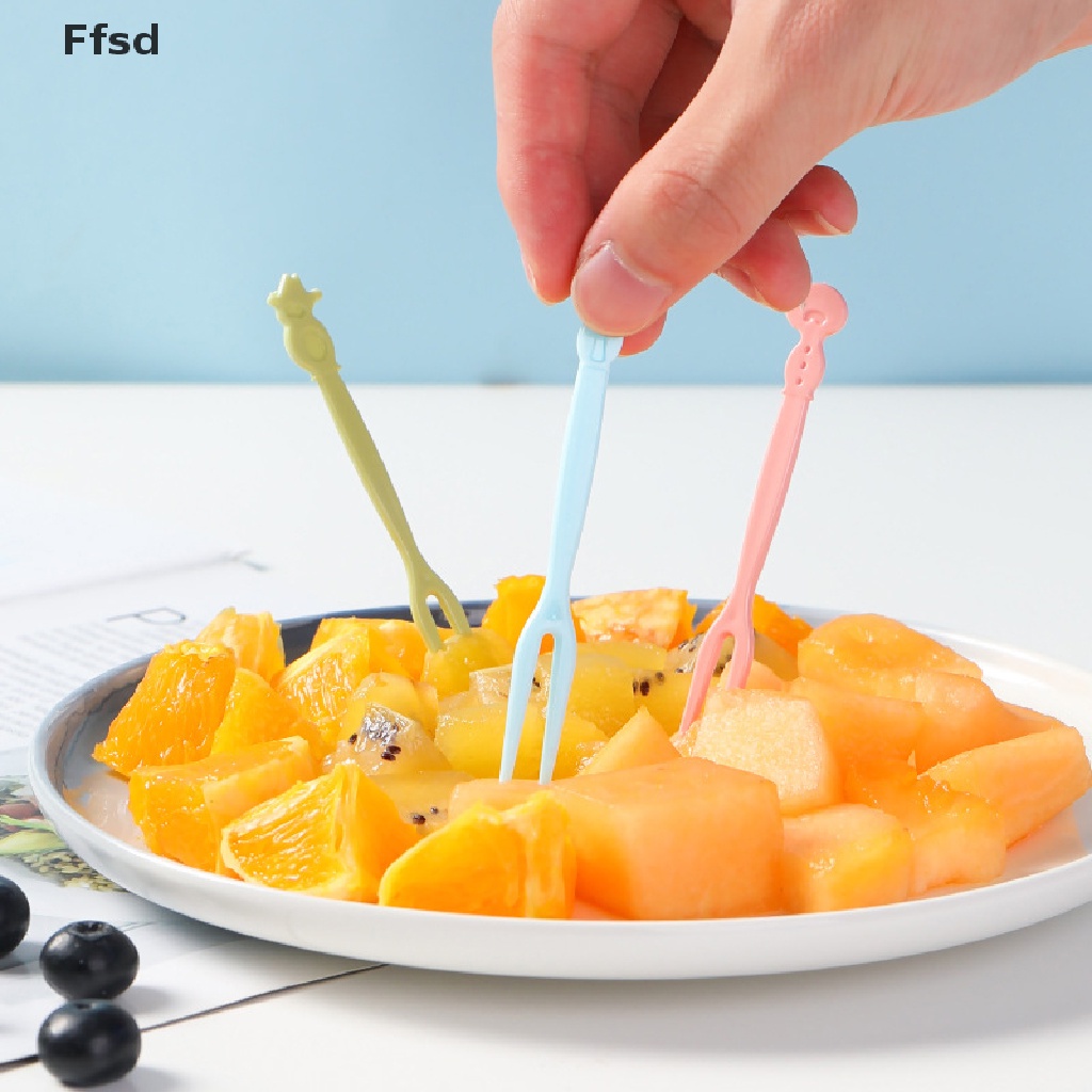 {Ffsd} Set 50 Nĩa Ăn Trái Cây / Món Tráng Miệng / Tráng Miệng Mini Cho Bé * Hàng Bán