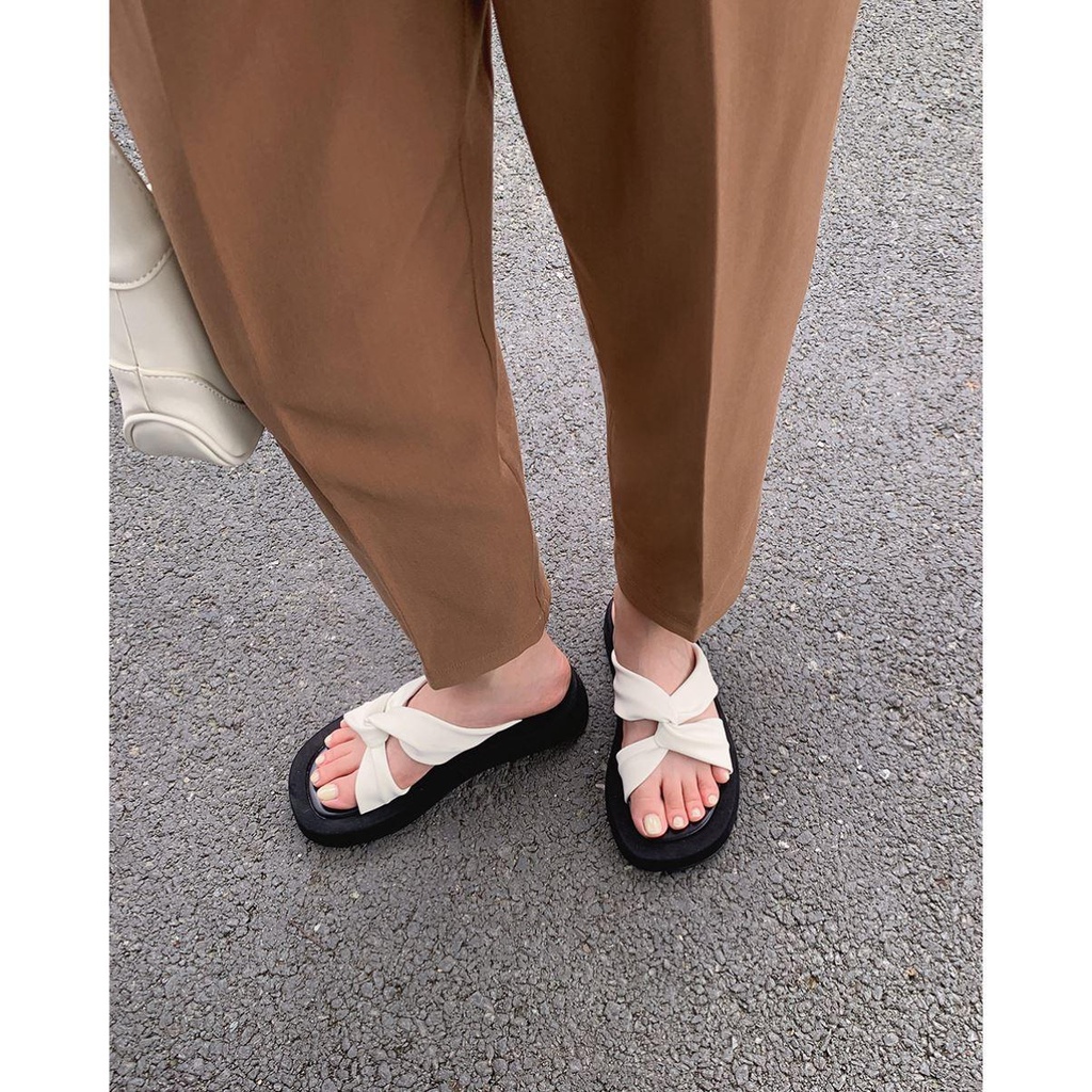 Dép Sandal Đế Dày Không Trượt Đính Nơ Thời Trang Dành Cho Nữ dép đi trong nhà chống trượt