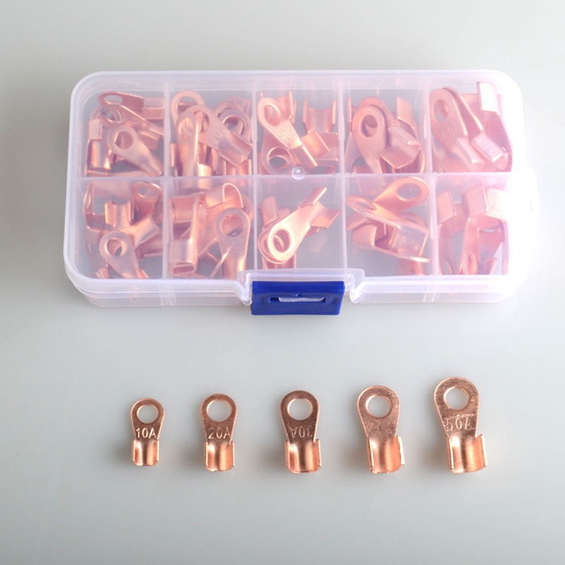 Set 70 Đầu Nối Dây Điện Bằng Đồng 10A 20A 30A 40A 50A Chất Lượng Cao