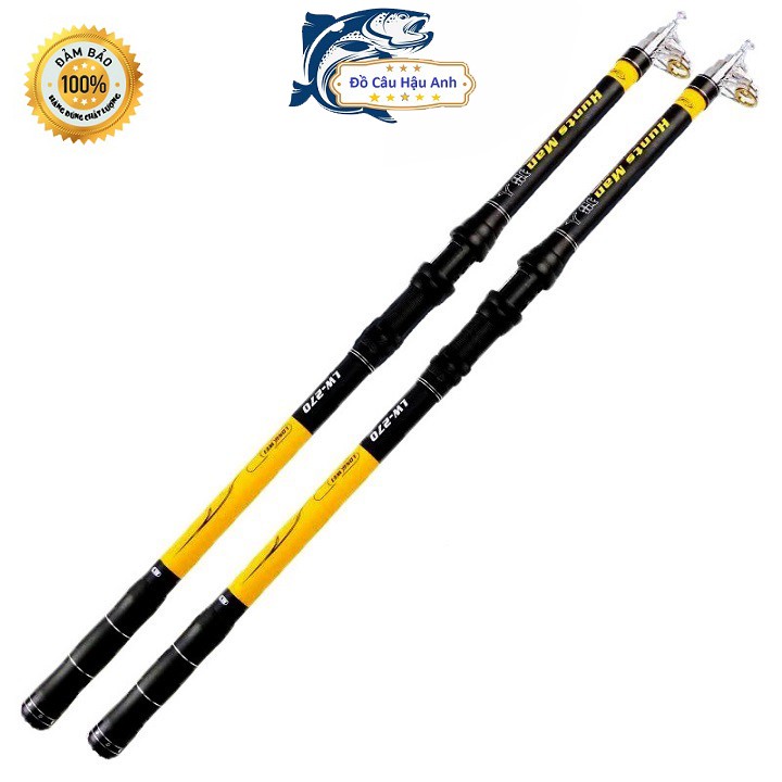 Cần câu máy giá rẻ HuntsMan LW 2m1 - 3m6 Cần Câu Máy Rút Siêu khỏe CC23