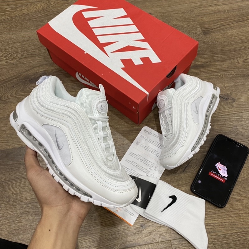 GIÀY AIR RUNING MAX 97 ALL WHITE LAI AU [ FULL BOX + FREE SHIP ]