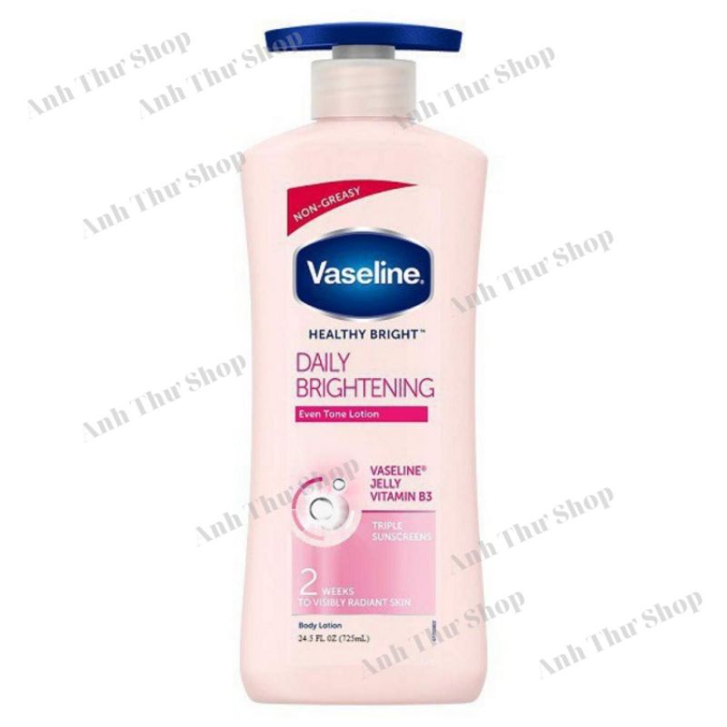 Vaseline Sữa dưỡng thể Vaseline Healthy White UV Lightening Body Lotion 725ml (mẫu mới)