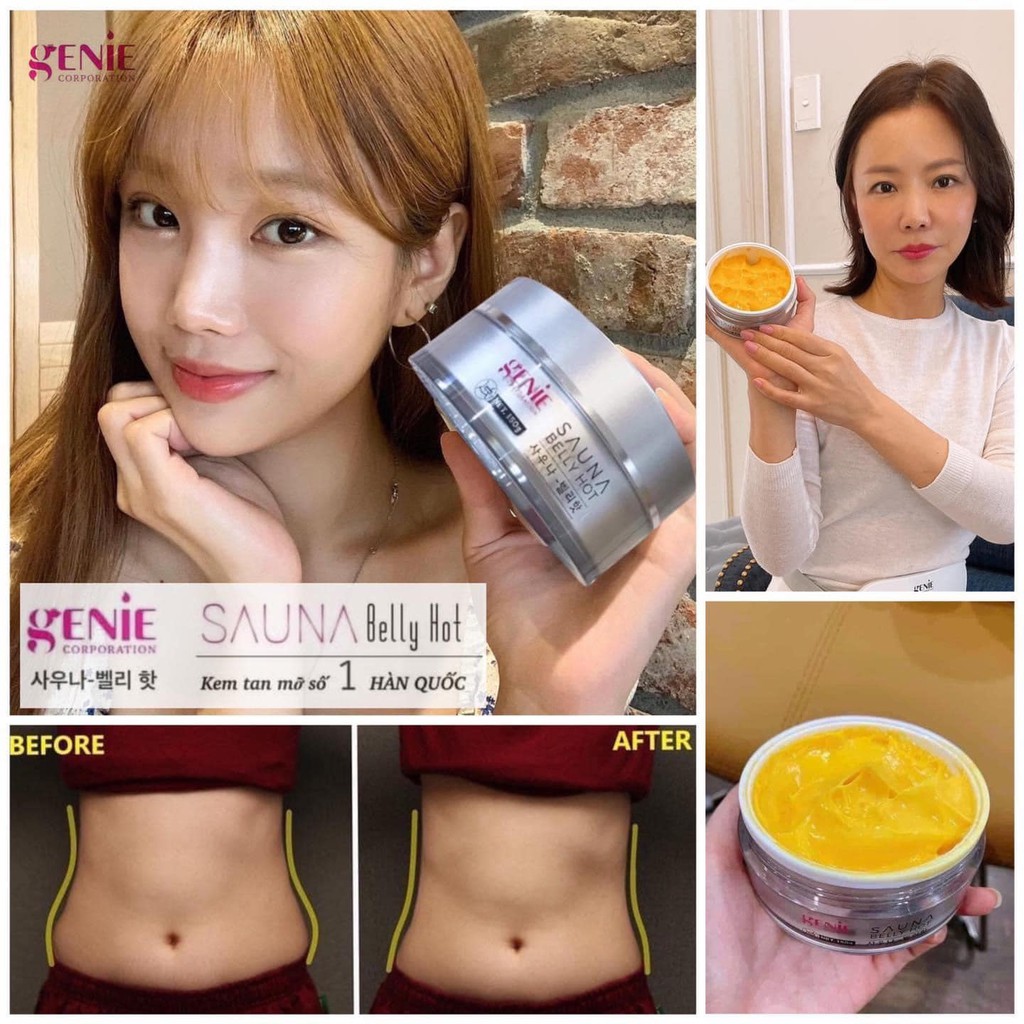 Gel tan mỡ Genie Sauna Belly Hot