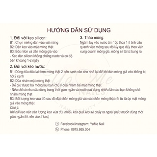 Nail box/ [HOTTREND] móng thiết kế theo size móng khách