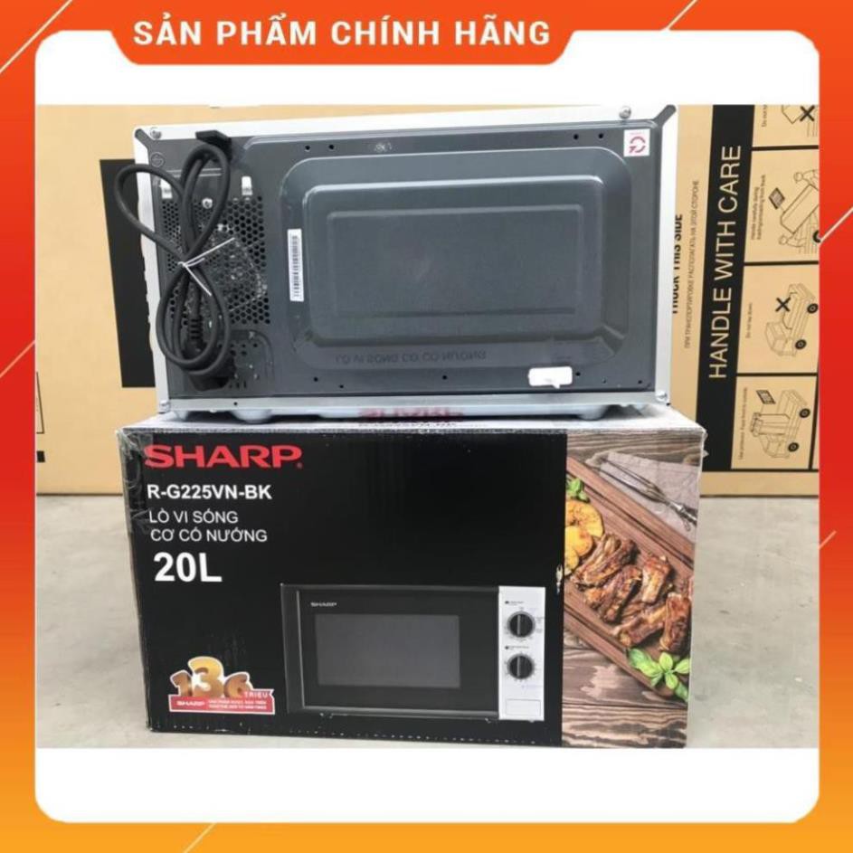 [Hỏa tốc 1 giờ] [FreeShip] Lò Vi Sóng Sharp Có Nướng R-G225VN-BK - 20 Lít, HÀNG CHÍNH HÃNG, BH 12 tháng BM