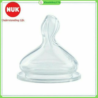 Núm ti NUK Silicone Premium Choice cổ rộng