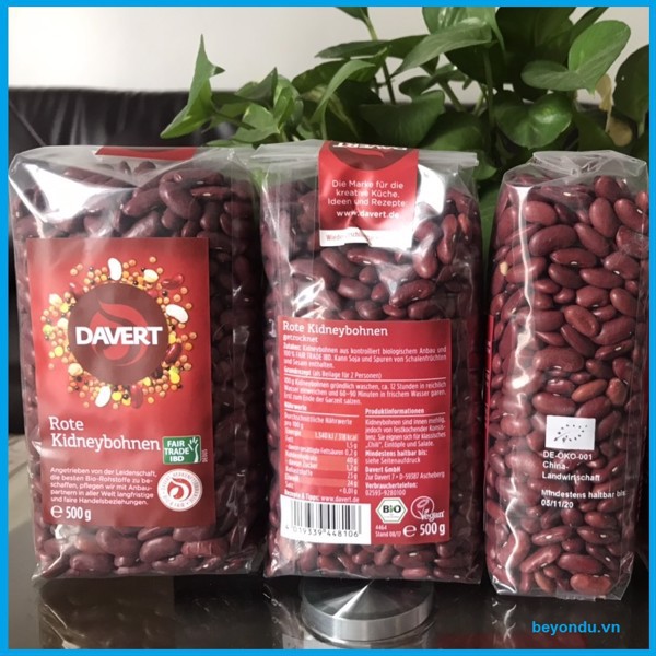 Đậu đỏ hữu cơ Davert 500g hàng Đức