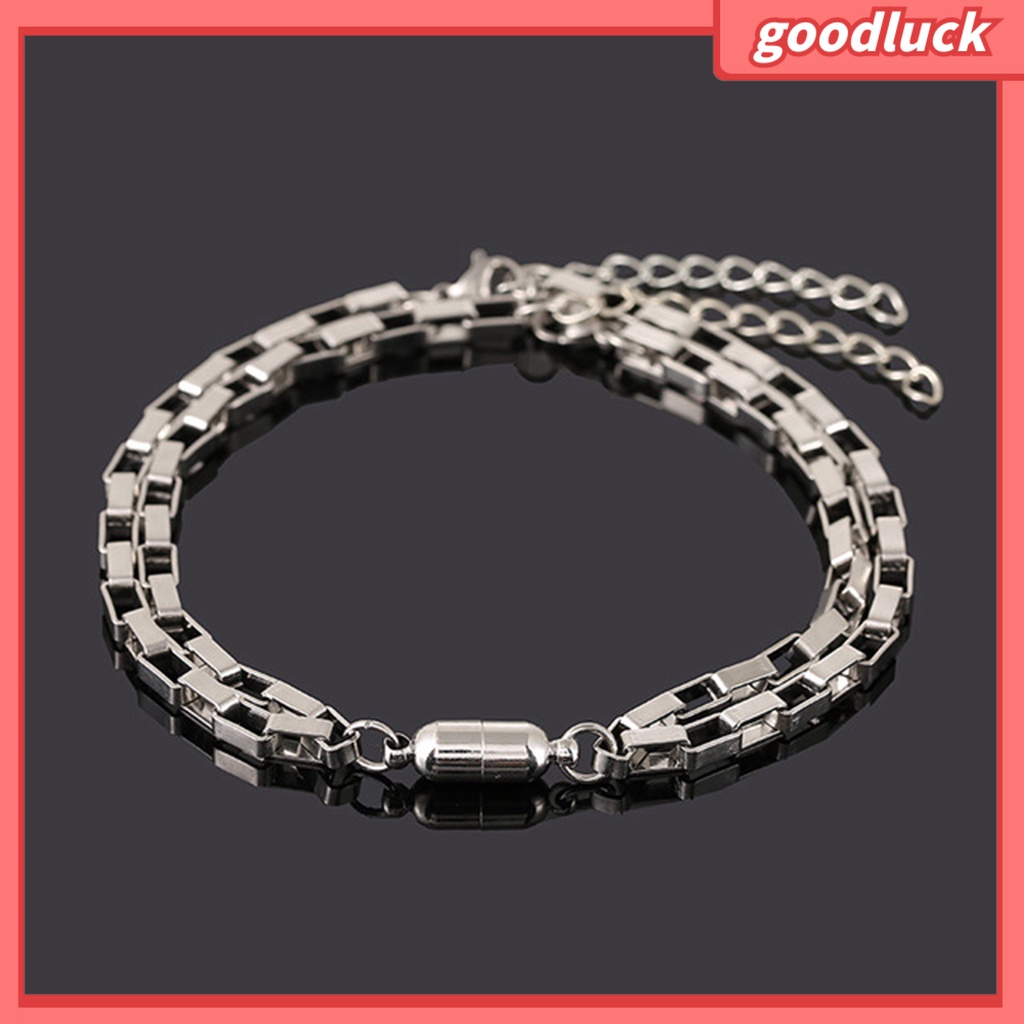 1 cặp vòng tay cặp bằng thép không gỉ chống gỉ có nam châm