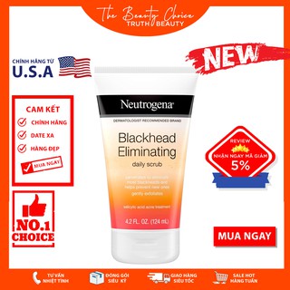 Sữa rửa mặt ngừa mụn đầu đen Neutrogena Blackhead Eliminating Daily Scrub (124mL)