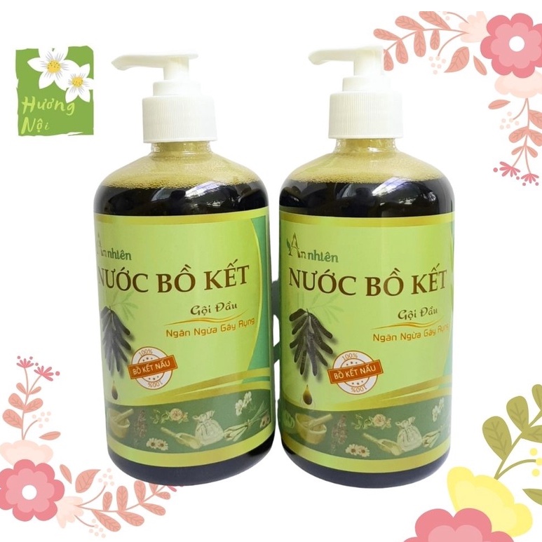 Nước bồ kết gội đầu An Nhiên 500ml giảm rụng, dưỡng tóc