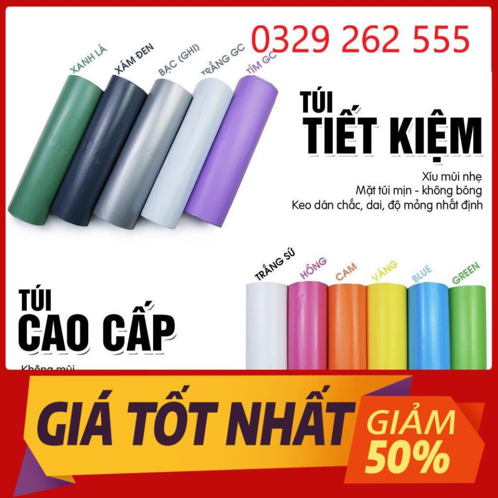 (Rẻ vô địch) [ Túi dán miệng ] Túi nilon gói hàng niêm phong tự dính đủ các kích cỡ siêu dai (~100 cái)