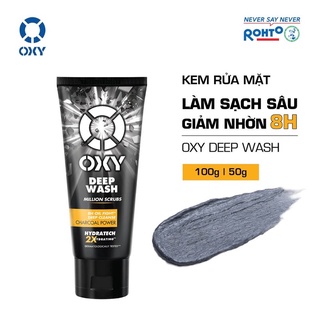 OXY Deep Wash Scrub Formula - Kem rửa mặt có hạt làm sạch sâu, đánh bay nhờn, tút sáng da 100g