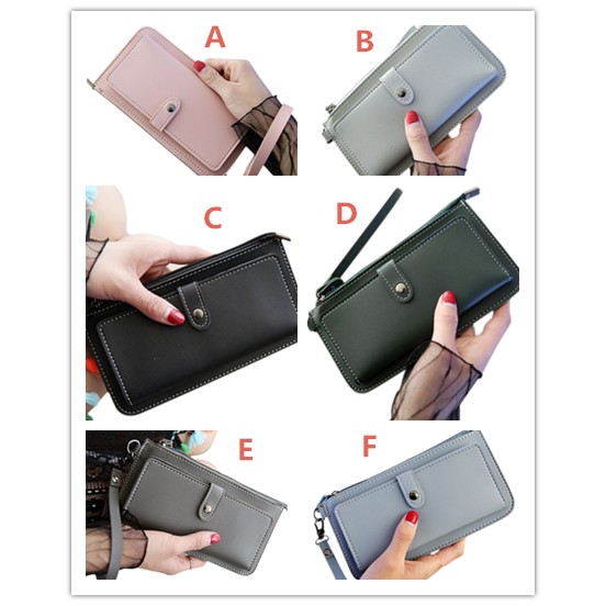 Ví da PU dáng dài thiết kế thời trang dành cho nữ | BigBuy360 - bigbuy360.vn