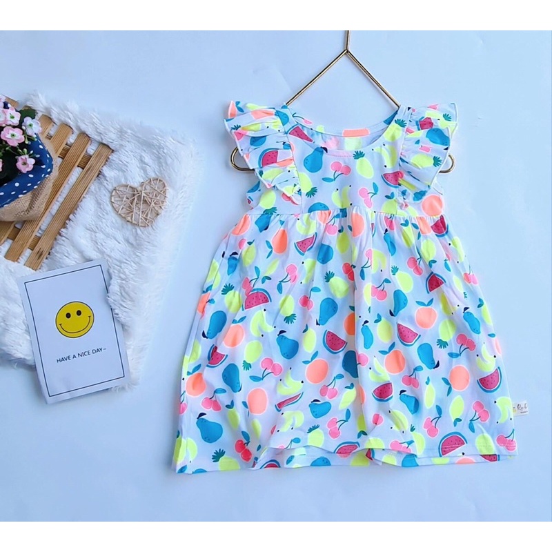 Váy bé gái siêu xinh xuất dư 1-6. Chọn màu