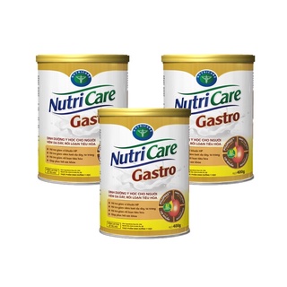 Combo 3 hộp sữa bột Nutricare Gastro - 900g dinh dưỡng y học cho người viêm dạ dày, dối loạn tiêu hoá