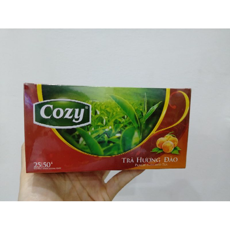 Trà Cozy Đào/ Lài túi lọc hộp 25 gói