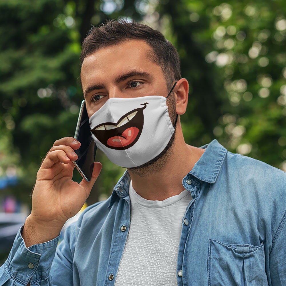 Khẩu trang vui nhộn thú cưng hoạt hình dễ thương trẻ em cho bé Hình Vẽ DRAWN CARTWELL dễ thở thời trang unisex chất liệu