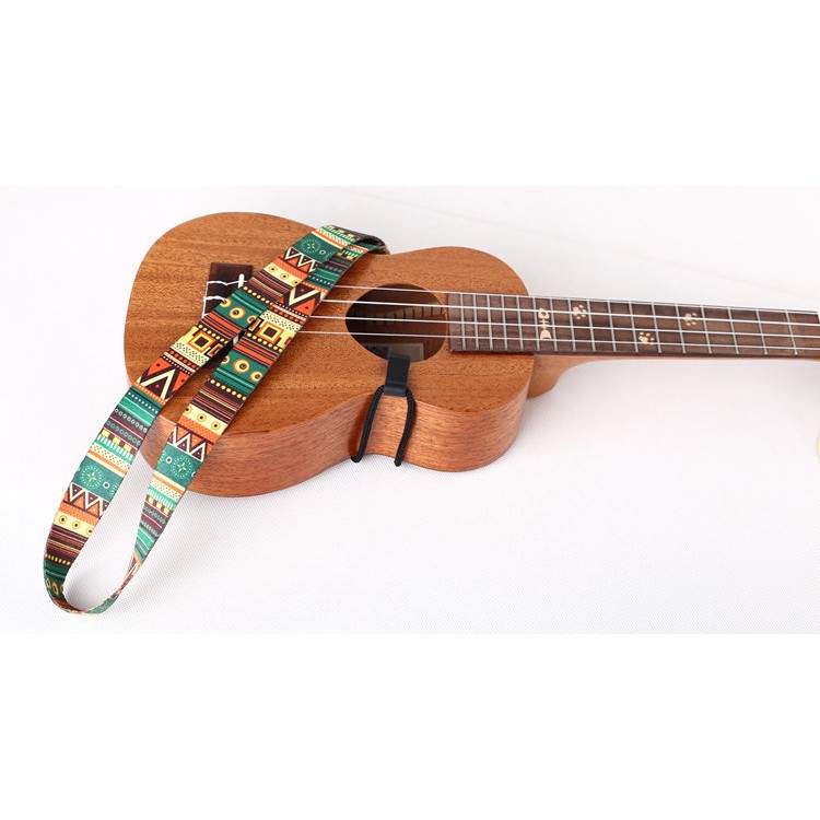 Dây đeo đàn Ukulele hoa văn Thổ Cẩm